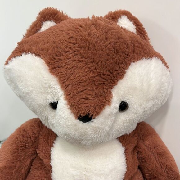 Animal Adventure Red Sitting Fox Fury Tail Feathers Brown 14” Dog Stuffe… - Picture 2 of 5